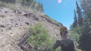 Langille trail, action from Superman rock 8 6 22