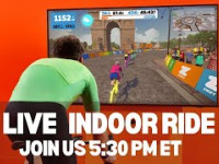 Fun indoor ride on Zwift!