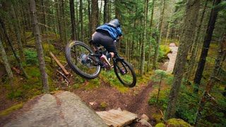 Crazy Drone Action Chasing a Mountain Biker in...