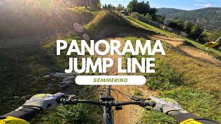 Panorama Jump Line Bikepark Semmering Austria...