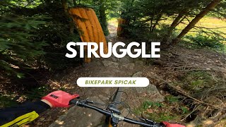 Struggle Downhill Line Black Bikepark Spicak...