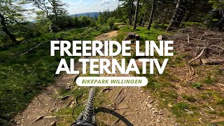 Freeride Line Alternativ Bikepark Willigen POV RAW