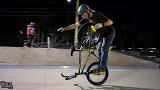Old School Rider Shreds A New School BMX Bike!
