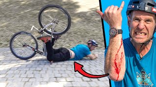 HUGE CRASH RIDING THE SICKEST URBAN MTB...