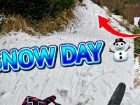 SNOW DAY AT BIKEPARK WALES! ☃️ ❄️