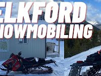 Elkford Snowmobiling around town and into the...