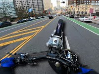 HARLEY SPORTSTER WHEELIES THROUGH THE CITY!