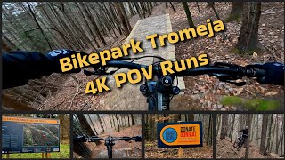 Enduro-MTB Runden im Bikepark Tromeja RAW 4K POV