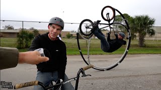 Old School BMX Rider Battles The Roller...