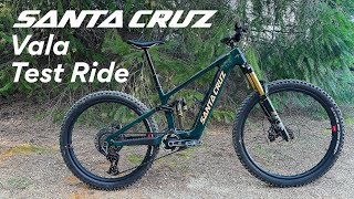 Test riding the Santa Cruz Vala eMTB on...