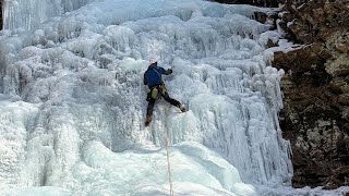 Ice Climbing - Randy on 2nd - Angel Falls,...