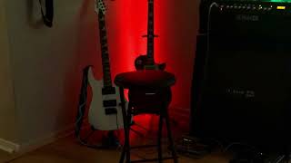Making up a guitar riff and drum beat original 