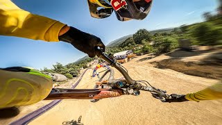 Pure CHAOS!  Red Bull Hardline Course Preview...