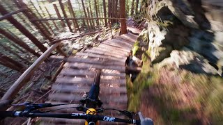 Shredding before the snow covered all my...