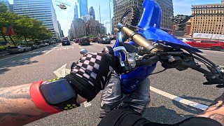 2023 YZ450F WHEELIES THROUGH THE CITY!
