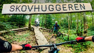 Skovhuggeren mountainbike spor - Røde og...