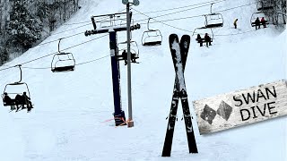 Skiing Camp Fortune's STEEPEST run!