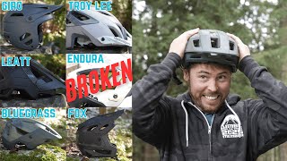 Comparing 6 Enduro MTB helmets, and 1 saved my...