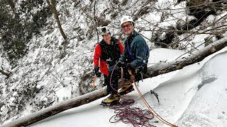 Ice Climbing - POV (Helmet Cam) Video - Hidden...
