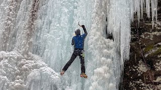 Ice Climbing - Top Rope Laps on 2nd Tier -...