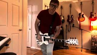 Playing my guitar  making up a Riff with my...