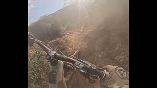 Following Kolbi down Monkey Spanker