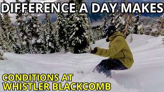 Hunting Snow Levels At Whistler.