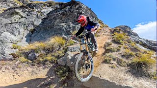 MY STEP-SON RIDES PROPER DOWNHILL MTB!!...