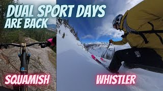 Dual Sport Days are BACK!  Powder skiing in...