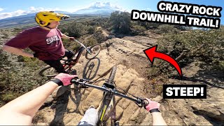 I RODE A CRAZY ROCK DOWNHILL TRAIL!