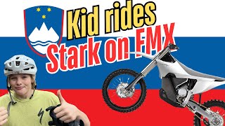 I got to ride a StarkVarg in FMX show ⚡️