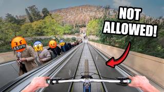 YOU ARE NOT ALLOWED TO RIDE HERE BUT I DID ANYWAY!