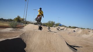 At dirt jumps learning how to jump