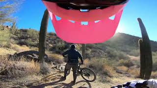 My friend having a bad day on Hawes trails
