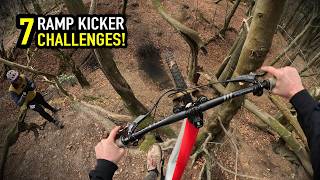 JUMPING THROUGH A TREE (  7 KICKER RAMP...
