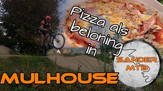 Leuke mountainbike rit in Mulhouse, Frankrijk.