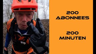 200 Abonnees challenge! 200 minuten op MTB...