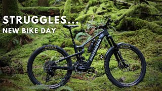 Never ride fast on a brand new bike...