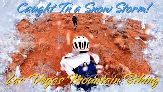 CAUGHT IN A SNOWSTORM! Great MTB trails in Las...