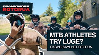 MTB ATHLETES TRY LUGE? | RACING SKYLINE ROTORUA