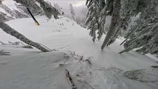 Cliff Drops And Powder Skiing Up At Grouse!!!...