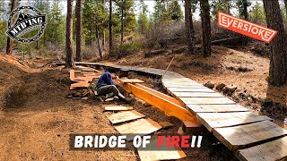 I Built A Wood Bridge For Mountain Bikes - Yes...