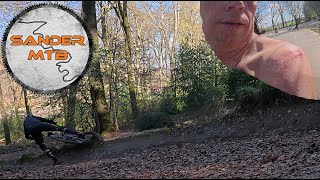 Bikepark Dreiländereck. Afgebroken door crash..
