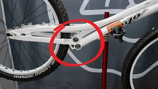 This crazy frame has TWO bottom bracket shells...