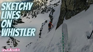 Very Sketchy Lines on Whistler with Jen!
