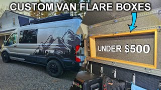 Custom Van Flare Boxes | MTB Van Build | Ford...