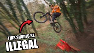 ATTEMPTING A HUGE MTB KICKER GAP THAT SHOULD...