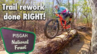 Pisgah has a BRAND NEW blue trail, and it just...