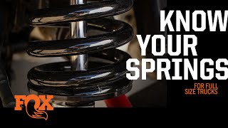 Know Your Springs | FOX Academy