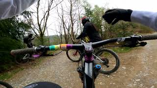 Clips of Dyfi Bikepark Visit - 4th April 2025...